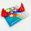Medusa's Make-Up Devil Horns Hair Clips - Red Accessories