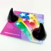 Medusa's Make-Up Devil Horns Hair Clips - Black