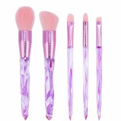 Medusa's Makeup 5 Piece Lavender Crystal Brush Set