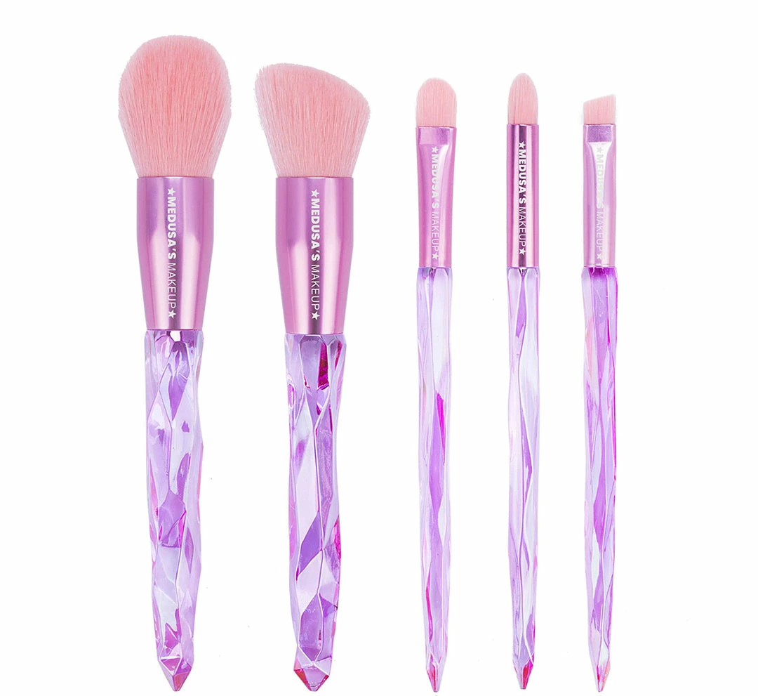 Medusa's Makeup 5 Piece Lavender Crystal Brush Set 2 Medusa's Makeup 5 Piece Lavender Crystal Brush Set
