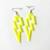 Medusa's Make-Up Lightning Bolt Earrings - Yellow Accessories